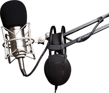 Condenser Microphone with Pop Filter – Studio Sound for Broadcasting