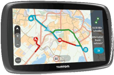 TomTom GPS Navigation System with Real-Time Traffic Updates