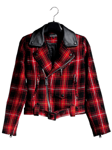 Women's Red Plaid Tartan Jacket